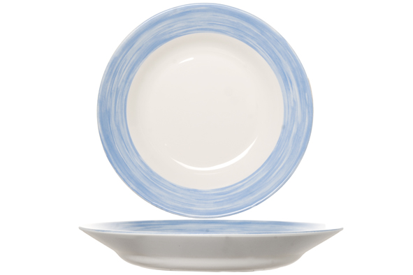 Arcoroc Brush blau Suppenteller 22,5cm